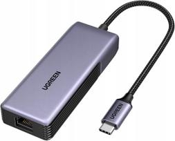 USB-C tinklo adapteris, 5Gbps, LAN RJ45, suderinamas su MacBook, Windows, Linux