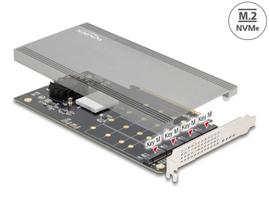 PCIe x16 adapteris 4x NVMe M.2 (Key M) Delock 89044