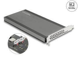 PCIe x16 adapteris 2x NVMe M.2 Key M Delock 89961