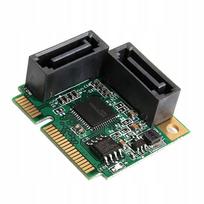 Mini PCIe į SATA 3.0 plėtimo korta, 2 jungtys, 6Gb/s