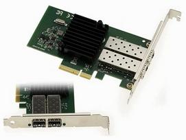 Tinklo valdiklio plokštė serveriams, 2 SFP Intel jungtys