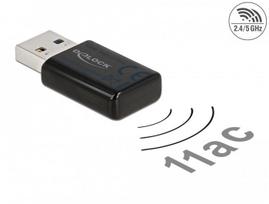 Belaidžio tinklo adapteris Delock 12550, USB 3.0, Wi-Fi ac/a/b/g/n, 867 + 300Mb/s