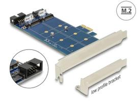 PCIe x1 adapteris 2x M.2 NGFF Delock 89374