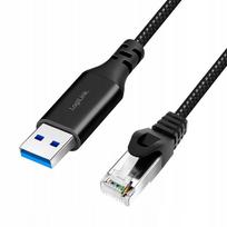 USB į RJ45 adapteris LogiLink CU0405, aktyvus, 7,5 m, Gigabit, USB 3.0
