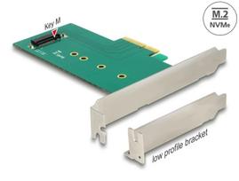 PCIe x4 adapteris NVMe M.2 Key M 110 mm, Delock 89472, žemo profilio