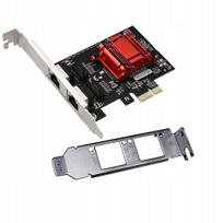 Tinklo plokštė PCIe su dviem Intel Gigabit Ethernet prievadais
