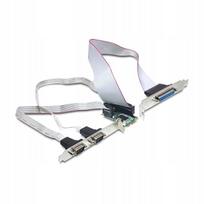 Mini PCIe plokštė Delock 2x RS-232 ir 1x LPT (MCS9901)