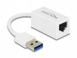 Tinklo adapteris USB-A su RJ45, 5Gb/s, baltas, Delock 65905