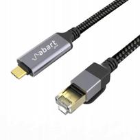 USB-C į RJ45 tinklo adapterio kabelis, 1000Mbps, 10 m, suderinamas su macOS, Windows, iPad, Android