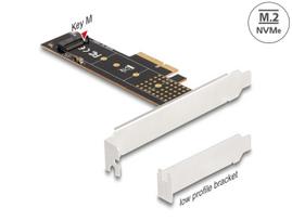 PCIe x4 NVMe M.2 Key M 110 mm žemo profilio adapteris Delock 89836