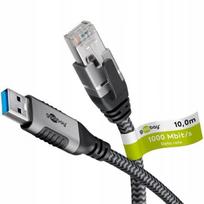 USB–Ethernet adapteris, USB-A 3.0, RJ45, 10 m, 70694