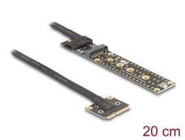 Adapteris Mini PCIe į M.2 Key M su 20 cm laidu Delock 81501