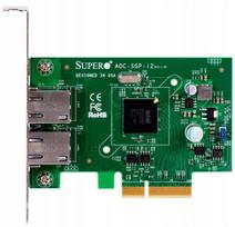Tinklo plokštė SUPERMICRO AOC-SGP-i2, 2 x RJ-45, 1GbE, PCIe