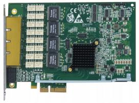 Tinklo plokštė RIVERBED 410-00047-01 REV. 2.2 PCIe, keturi Gigabit prievadai su apeigos funkcija