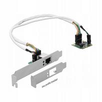 Tinklo plokštė Delock Mini PCIe, 1x RJ45, gigabitinė, žemo profilio