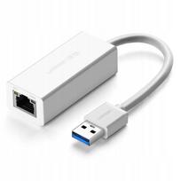 USB tinklo adapteris UGREEN CR111, USB 3.0 į RJ45, 1000Mbps, baltas