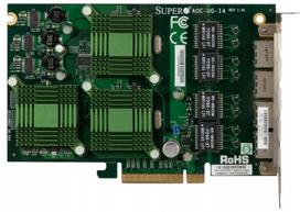 Tinklo plokštė SUPERMICRO AOC-UG-i4, 4 jungtys, Gigabit, PCIe x8