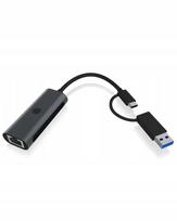 Adapteris IcyBox USB3.2 Gen1 Type-A/Type-C į 2,5Gb Ethernet LAN