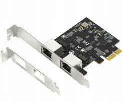 Tinklo plokštė 2x 2.5Gb/s PCIe serveriui, 2500Mbps/5Gbps