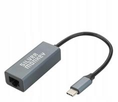 USB-C į RJ-45 tinklo adapteris Silver Monkey, 1000Mbps