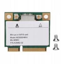 Belaidžio tinklo plokštė MINI PCI-E, 3000Mbps, 2,4 GHz/5 GHz, 802.11ax/ac