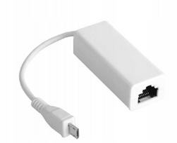 Mikro USB į Ethernet adapteris, baltas, MicroConnect