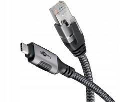 Tinklo adapterio kabelis su RJ45 ir USB-C 3.1, 1Gb/s, 1,5 m