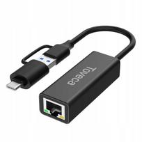 Tinklo adapteris Toveca USB-C į Ethernet, 1000Mb/s, RJ45