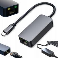 USB-C tinklo adapteris, 2.5Gbps Ethernet HUB
