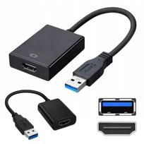 USB į HDMI adapteris, Full HD 1080p, 3.0 kabelis