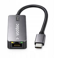 USB-C tinklo adapteris RJ45 2.5G 2500Mbps Thunderbolt