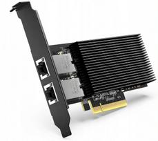 Tinklo plokštė VIMIN 10Gb PCI-E, 2 x RJ45, Intel X540-T2, suderinama su Windows, Linux, VMware