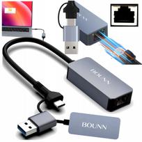 USB-C tinklo adapteris RJ45, 2500Mbps