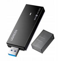 USB tinklo adapteris UGREEN CM499, Wi-Fi 6, 1800Mb/s, 2.4 + 5 GHz, juodas