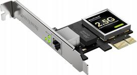 Vidinė tinklo plokštė PCIe 2.5G, 2.5Gbps, su Realtek PCI Express mikroschema