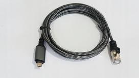 USB-C į RJ45 tinklo adapteris, 2 m, Cat6, 1Gbps, WND D5