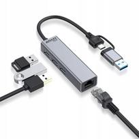 Tinklo adapteris-habas USB 3.0 su RJ45 Gigabit LAN Ethernet