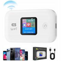 Nešiojamas 4G LTE WiFi maršrutizatorius, iki 10 įrenginių, 3000 mAh baterija