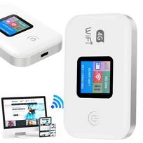 Belaidis 4G LTE maršrutizatorius su SIM kortele, 150Mbps, baltas, nešiojamas WiFi hotspot
