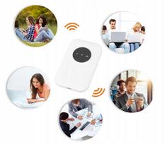 Nešiojamas 4G WiFi maršrutizatorius su SIM kortele, 3000 mAh