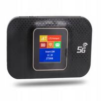 Mobilusis 4G LTE Wi-Fi maršrutizatorius, Micro SIM, 1,44" ekranas, 3650 mAh, juodas