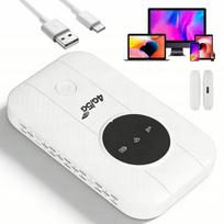 Belaidis 4G LTE WiFi maršrutizatorius su USB, SIM kortele, 300Mb/s, baltas