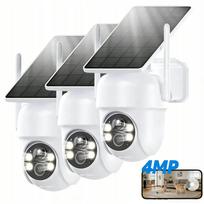 Lauko belaidė 4MPX WiFi saulės stebėjimo kamera, 360° PTZ