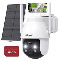 Lauko WiFi IP stebėjimo kamera, 3MP, 2K, 4x priartinimas, tinka iki 64GB kortelei