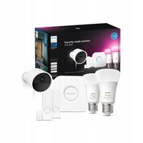 Išmanių lempų rinkinys PHILIPS Hue su E27 lempomis, kamera, jutikliais ir valdymo tiltu