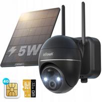 Lauko saulės kamera, GSM/3G/4G LTE, 2K 3MP, su SIM kortele ir 32GB atmintimi