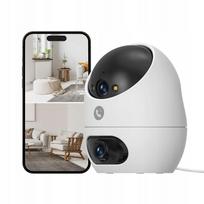 Vidaus IP kamera BEANS 5MP, 360°, WiFi, dvipusis garsas, naktinis matymas, suderinama su Alexa