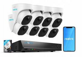 Vaizdo stebėjimo rinkinys Reolink RLK16-820D8-A, 8 kameros RLC-820, įrašymo įrenginys, 3TB diskas