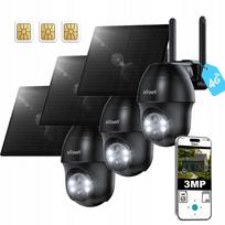 Lauko stebėjimo kamera 3MPX, 4G LTE, su SIM kortele, 3 vnt.