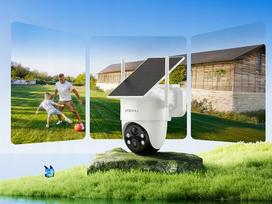 Lauko WiFi IP kamera SOLAR, 3MP, su judesio jutikliu, SD kortelės palaikymas